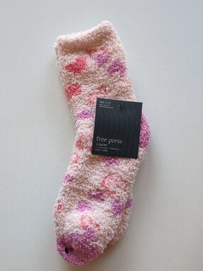 Fluffy Soft free press Pink Cozy Fuzzy Men's Socks
